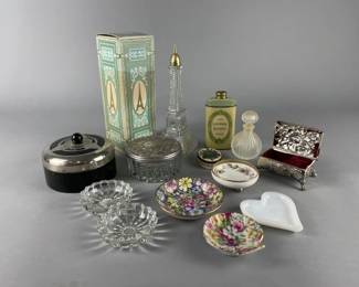Lot 120 | Vtg Chase Vanity Powder Jars & More!
