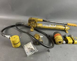 Lot 397 | Enerpac Hydraulic Cylinder Porta-Pump & More
