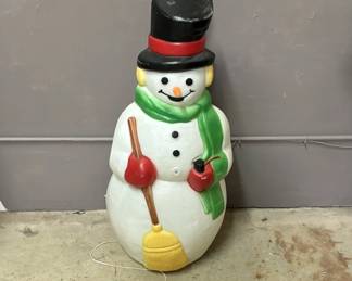 Lot 235 | Vintage Snowman Blow Mold
