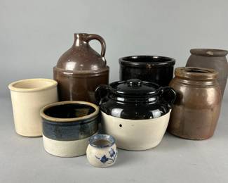 Lot 334 | Vintage Stoneware Crocks

