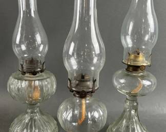 Lot 312 | Three Vintage Oil Lamps
