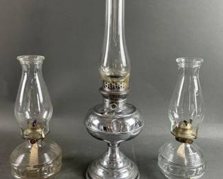 Lot 305 | Three Vintage Oil Lamps
