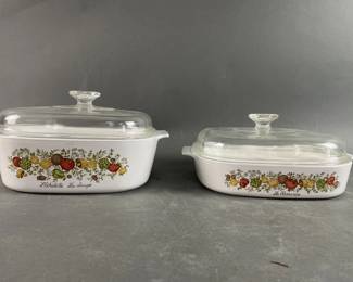 Lot 75 | Vintage CorningWare Dishes with Lids
