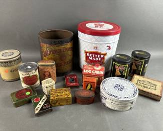 Lot 63 | Vintage Brand Tins

