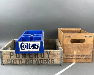 Lot 213 | Vintage Advertising Crates
