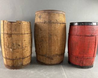 Lot 217 | Vintage Wood Barrels
