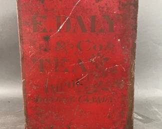 Lot 157 | Vtg E. Daly & Co Tin Store Tea Bin
