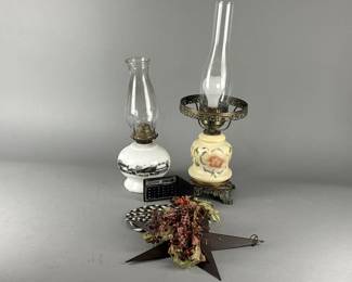 Lot 346 | Vintage Oil Lamps & More
