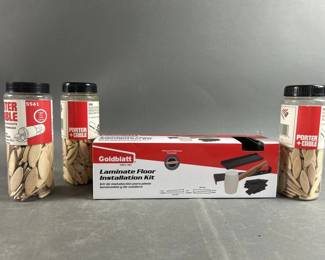 Lot 349 | Goldblatt Laminate Floor Kit & 3 Packs Of Biscuits
