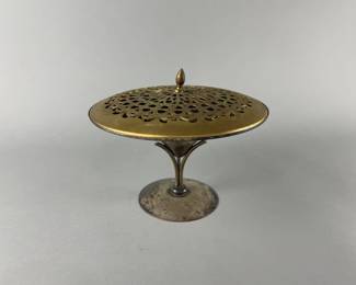 Lot 74 | Vtg Marked Benedict Brass Lidded Incense Burner
