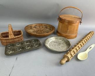 Lot 326 | Vtg Sugar Firkin & More
