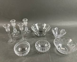 Lot 21 | Waterford Crystal Candlesticks & More
