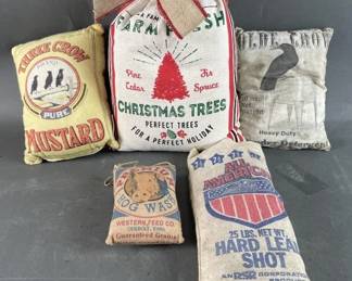 Lot 142 | Homemade Pillows and Bag Holders
