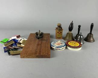 Lot 308 | Vintage Bells, Electrical Tape, Matches & More
