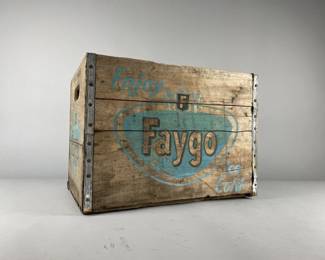 Lot 156 | Vtg Blue Logo Faygo Crate
