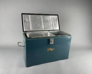 Lot 95 | Vtg JC Higgins Metal Cooler Chest
