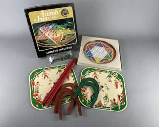Lot 141 | Vtg Chinese Checkers & Pitch ‘Em Game
