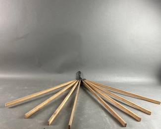 Lot 357 | Vintage Metal Wood Clothes Drying Rack
