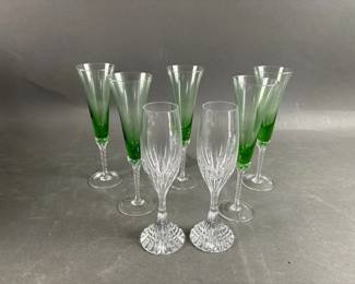 Lot 46 | Baccarat Champagne Glasses & More

