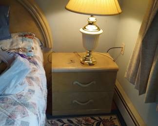 End Table, or Night Stand, and Lamp, 
