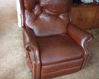 A Leather-Like, Recliner, Easy Chair, 