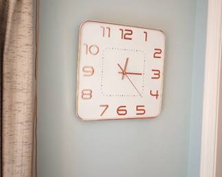 Sleek Mod Wall Clock, 