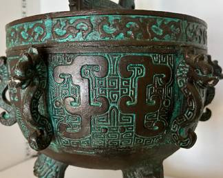 James Mont Chinese bronze ice bucket