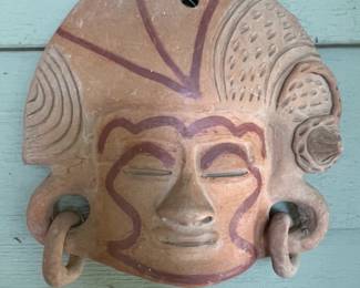 Clay Mayan mask