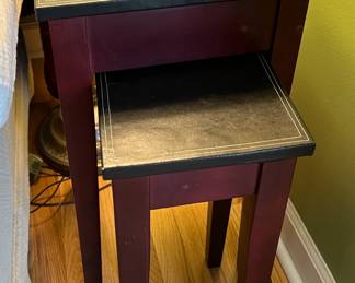 Leather top nesting tables