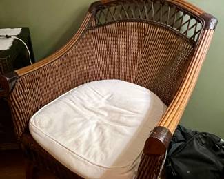 Rattan accent chair
