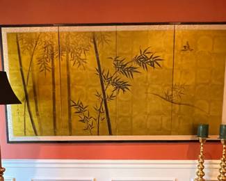 Japanese silk screen panels