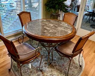 Round kitchen table with 4 chairs