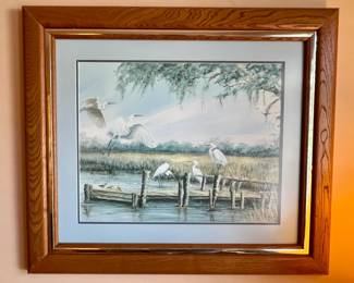 Framed art print numbered and signed by E. Shannon Moore (#88/750)