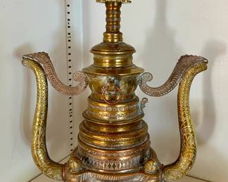 Vintage brass hooka