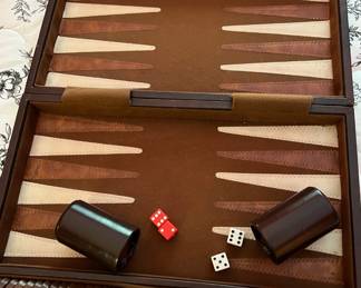 Backgammon game in case
