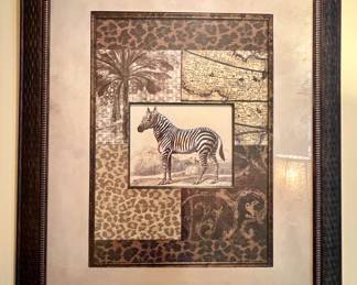 Framed zebra print