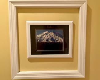 Framed scenic photographs
