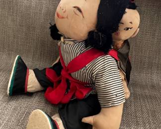 Vintage Micale Lee doll with baby papoose