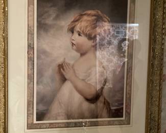 Framed art of a child