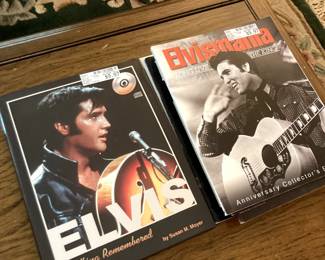 Elvis hardback book and paperback