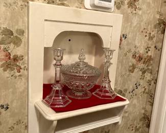 candleholder - Anchor Hocking Wexford Diamond point candy dish