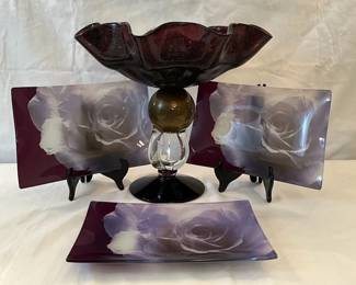 Purple Prima Donna Glass 