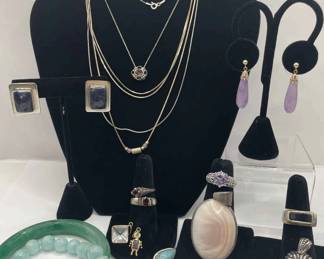 Gemstones Sterling Silver Jewelry