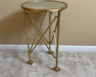 Rolling Mirror Top Table