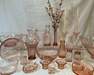 Pretty Pink Glass Collection 