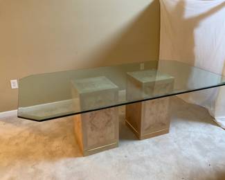 Glass Top Dining Table 
