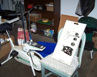 OWL TRAY & PAINTED CHAIR