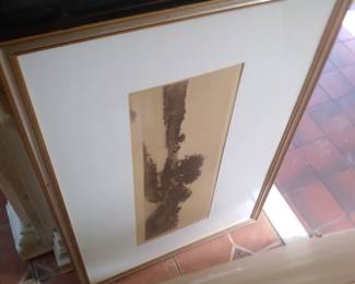 Vintage Wood etching