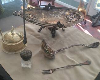 Many silverplate items