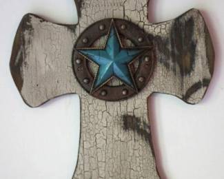 37 - Cross Decoration - 14" x 11"
